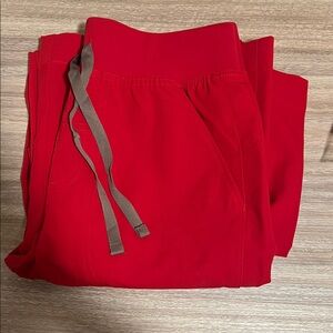 Figs Limited Edition Winning Red Isabel Wide Leg in XS Tall. NWT.